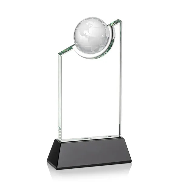 A towering crystal work of achievement recognition with a global flare... from ASI 84592 St Regis Group / St Regis