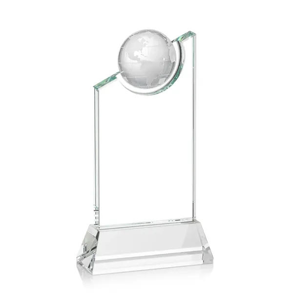 A towering crystal work of achievement recognition with a global flare... from ASI 84592 St Regis Group / St Regis