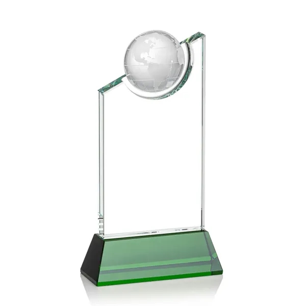 A towering crystal work of achievement recognition with a global flare... from ASI 84592 St Regis Group / St Regis