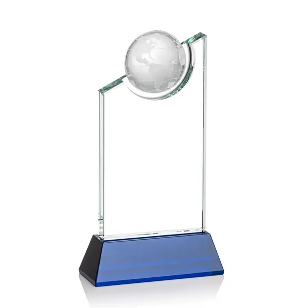 A towering crystal work of achievement recognition with a global flare... from ASI 84592 St Regis Group / St Regis