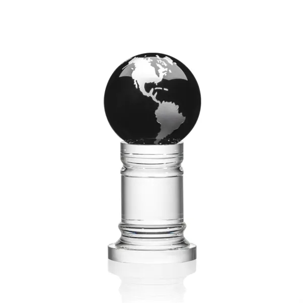 The Colvernstone Globe Award features an exquisite 4" Black Optical Crystal... from ASI 84592 St Regis Group / St Regis