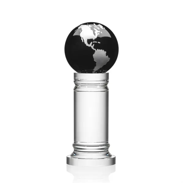 The Colvernstone Globe Award features an exquisite 4" Black Optical Crystal... from ASI 84592 St Regis Group / St Regis