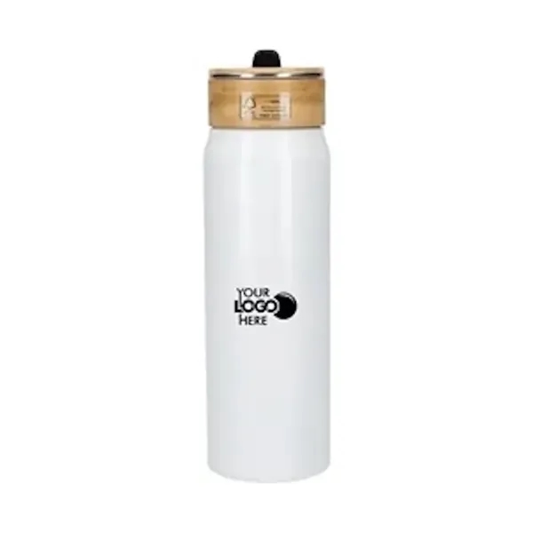 Eco-Friendly Aluminum Bottle Bamboo Lid... from ASI 89971 Stuff A Mug