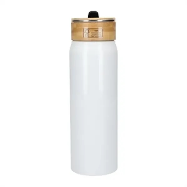 Eco-Friendly Aluminum Bottle Bamboo Lid... from ASI 89971 Stuff A Mug