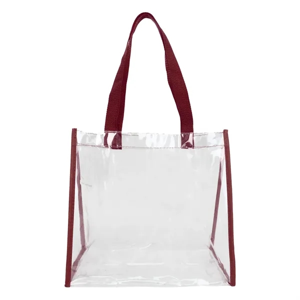 12" x 12" x 6" clear PVC tote bag with 1"... from ASI 37980 Bagworld