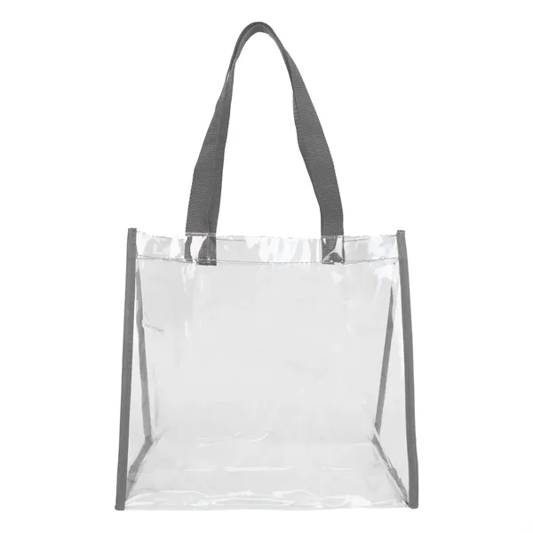 12" x 12" x 6" clear PVC tote bag with 1"... from ASI 37980 Bagworld