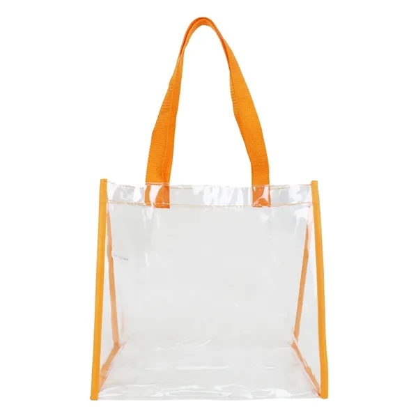 12" x 12" x 6" clear PVC tote bag with 1"... from ASI 37980 Bagworld