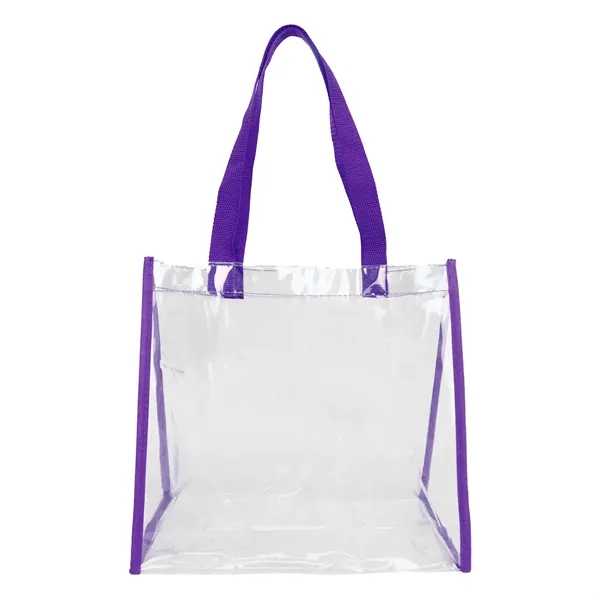 12" x 12" x 6" clear PVC tote bag with 1"... from ASI 37980 Bagworld