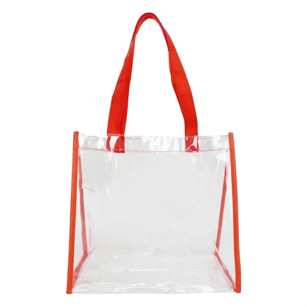 12" x 12" x 6" clear PVC tote bag with 1"... from ASI 37980 Bagworld
