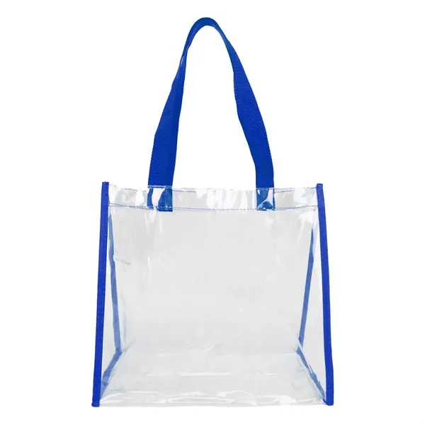 12" x 12" x 6" clear PVC tote bag with 1"... from ASI 37980 Bagworld