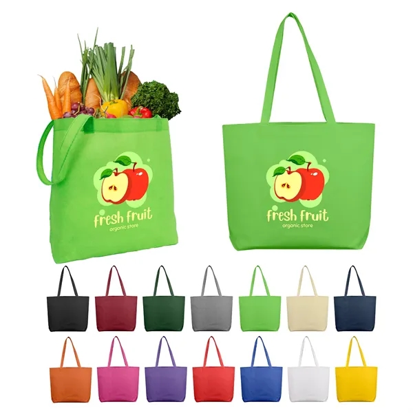 17.75" x 14.25" x 4" non-woven polypropylene shopping tote bags in... from ASI 37980 Bagworld