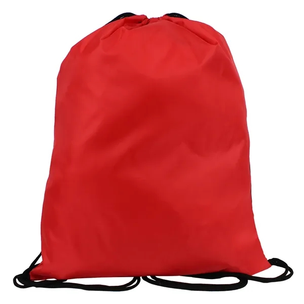 13.5" x 18" drawstring backpack with zippered front pocket.... from ASI 37980 Bagworld