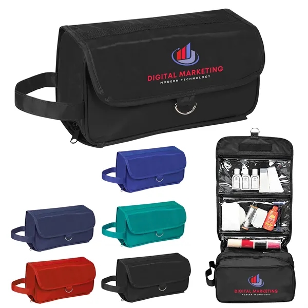 10.5" x 22" x 2.5" hanging toiletry bag with loop hook... from ASI 37980 Bagworld