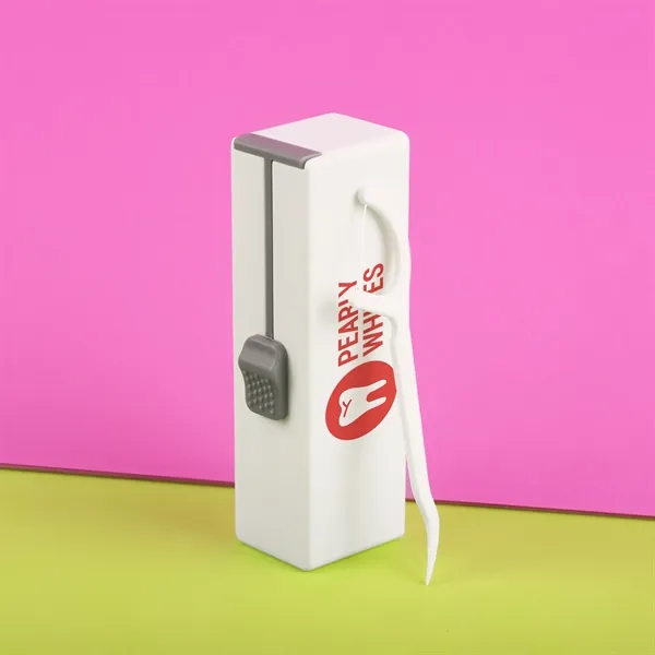 Dental floss pick holder with 10 dental floss picks. Refillable.... from ASI 61966 HPG / Mixie