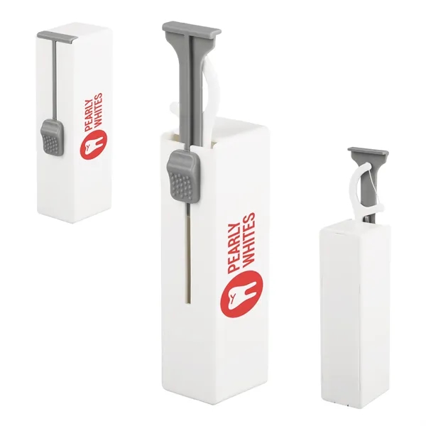 Dental floss pick holder with 10 dental floss picks. Refillable.... from ASI 61966 HPG / Mixie