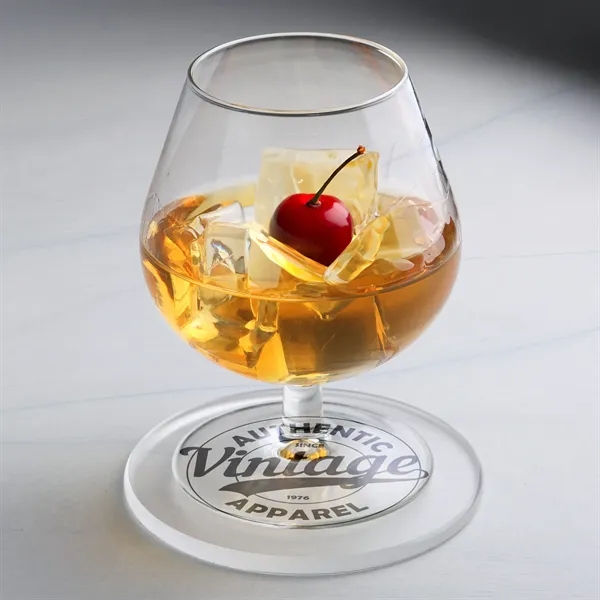 Durable, lightweight acrylic coaster with imprint printed on bottom for long... from ASI 61966 HPG / Beacon Promotions