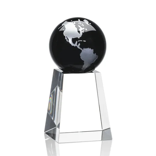 The universal Heathcote Award features an Ebony Optical Crystal globe with... from ASI 84592 St Regis Group / St Regis