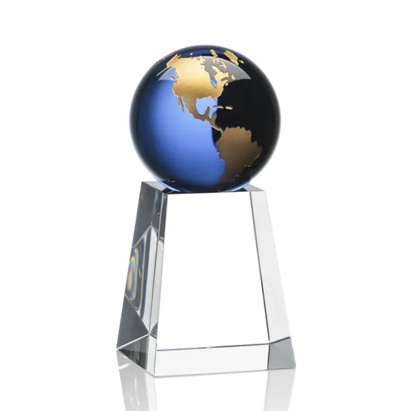 The universal Heathcote Award features a Sapphire Optical Crystal globe with... from ASI 84592 St Regis Group / St Regis