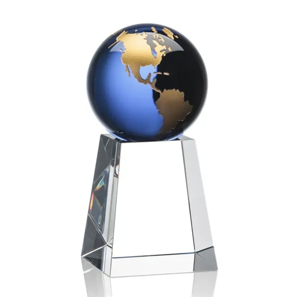 The universal Heathcote Award features a Sapphire Optical Crystal globe with... from ASI 84592 St Regis Group / St Regis