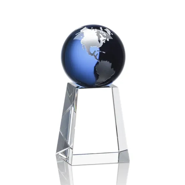 The universal Heathcote Award features a Sapphire Optical Crystal globe with... from ASI 84592 St Regis Group / St Regis