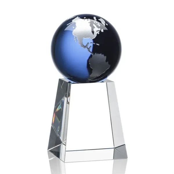 The universal Heathcote Award features a Sapphire Optical Crystal globe with... from ASI 84592 St Regis Group / St Regis
