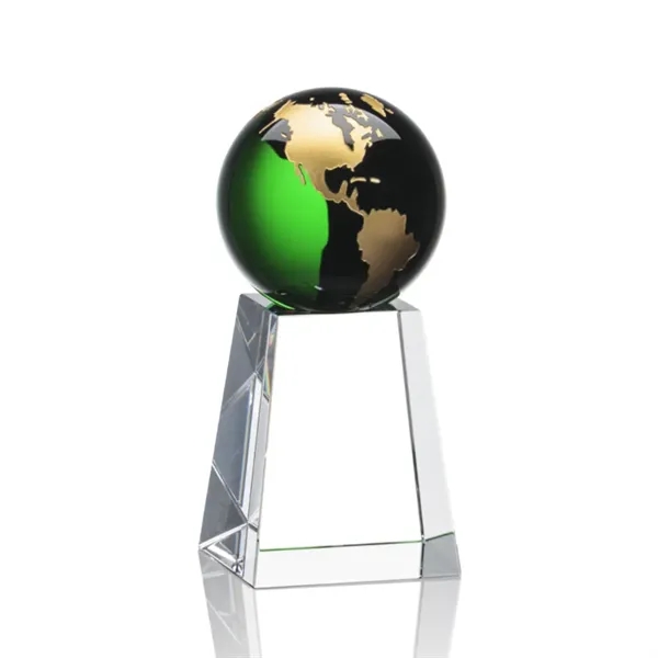 The universal Heathcote Award features an Emerald Optical Crystal globe with... from ASI 84592 St Regis Group / St Regis
