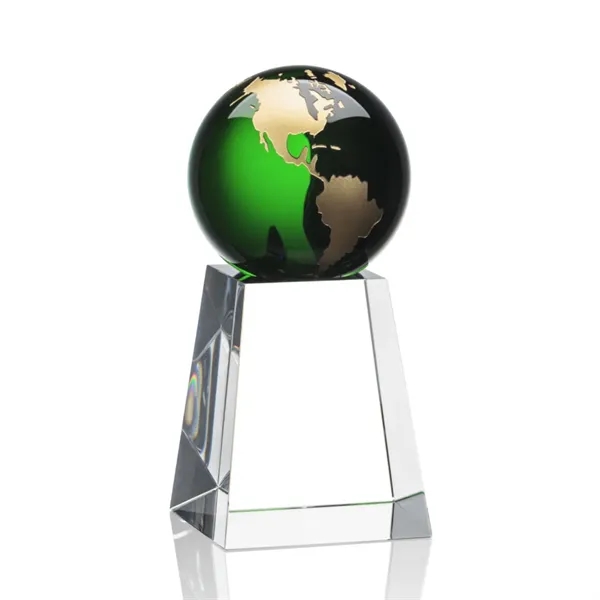 The universal Heathcote Award features an Emerald Optical Crystal globe with... from ASI 84592 St Regis Group / St Regis