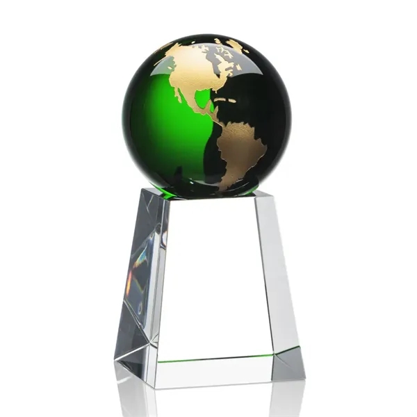 The universal Heathcote Award features an Emerald Optical Crystal globe with... from ASI 84592 St Regis Group / St Regis