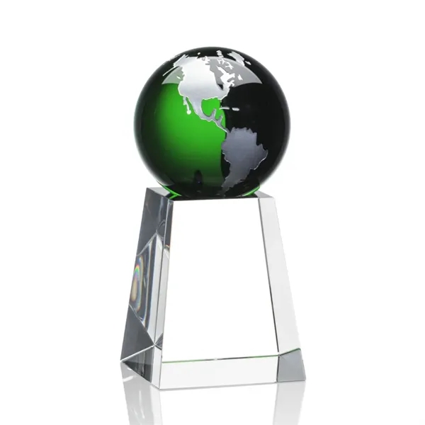 The universal Heathcote Award features an Emerald Optical Crystal globe with... from ASI 84592 St Regis Group / St Regis