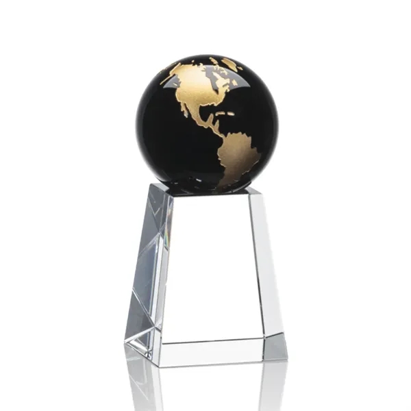 The universal Heathcote Award features an Ebony Optical Crystal globe with... from ASI 84592 St Regis Group / St Regis