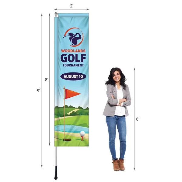 2' x 8' Custom Double Sided Windchaser Flag... from ASI 80228 Quinn