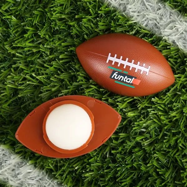 Football-shaped container filled with lip moisturizer.... from ASI 61966 HPG / Mixie