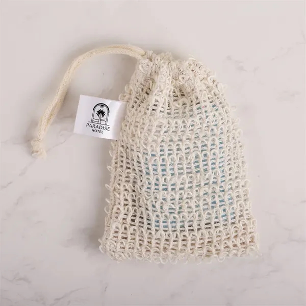 3.5oz. natural bar soap in exfoliating loofah bag.... from ASI 61966 HPG / Mixie