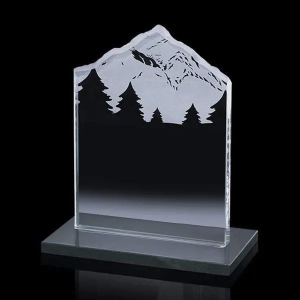 Jade color award with a mountain top carving on top and... from ASI 84592 St Regis Group / St Regis