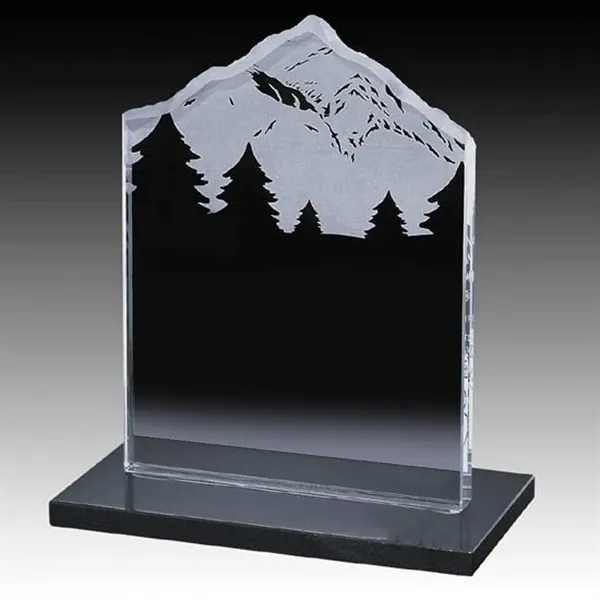 Jade color award with a mountain top carving on top and... from ASI 84592 St Regis Group / St Regis