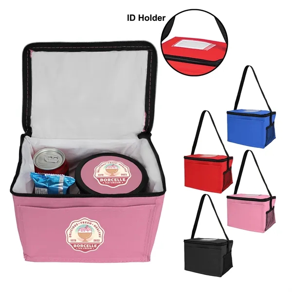 8.5" x 6" x 6" six can capacity cooler bag with... from ASI 37980 Bagworld