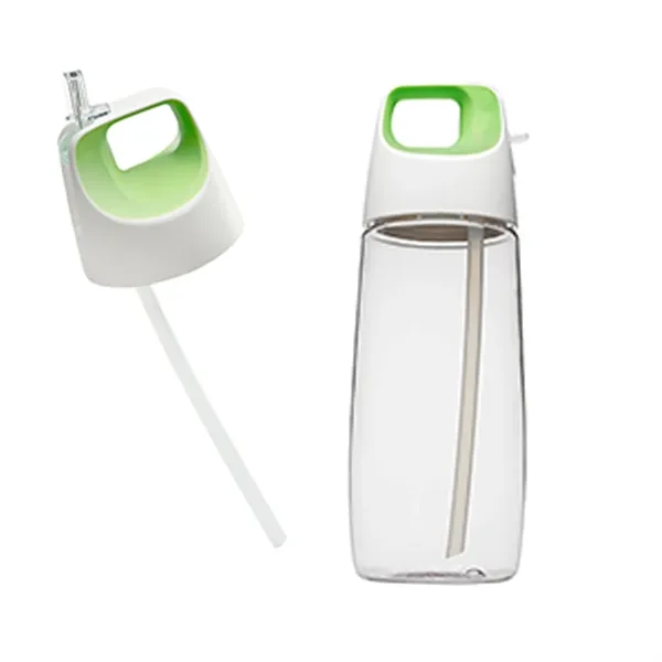 Clear body bottle with a 27 oz. capacity and a straw... from ASI 37218 Athena Promo (tm)
