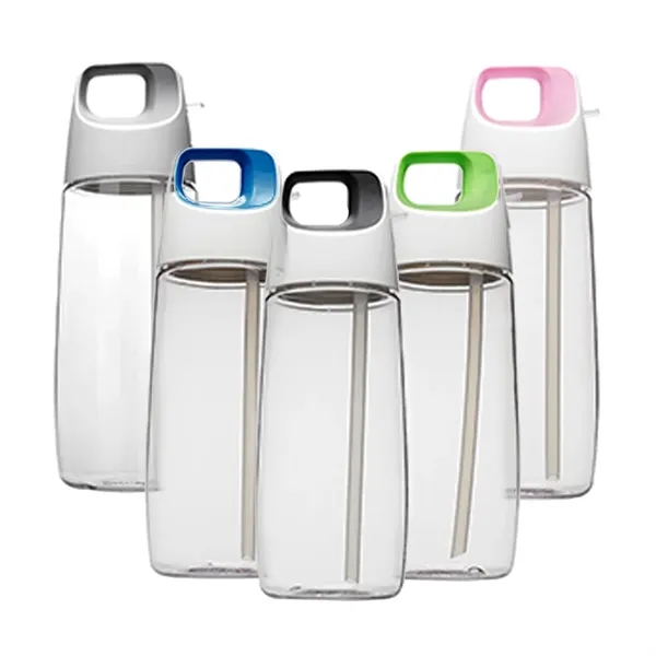 Clear body bottle with a 27 oz. capacity and a straw... from ASI 37218 Athena Promo (tm)