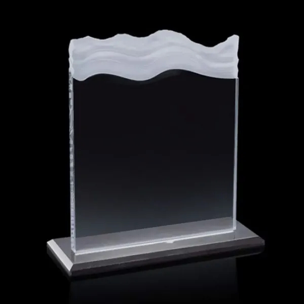 Jade award with waterfall effect etch on the top and marble... from ASI 84592 St Regis Group / St Regis