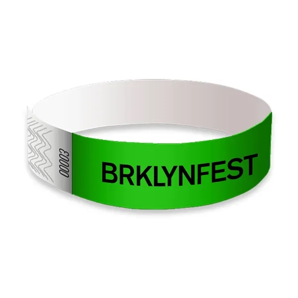 Wristbands made of tyvek material.... from ASI 52710 Lincoln Line