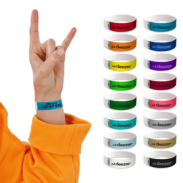 Wristbands made of tyvek material.... from ASI 52710 Lincoln Line