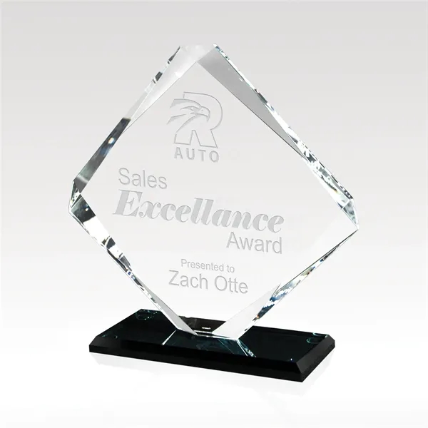 Clear glass award with a 3" x 4 1/2" imprint area... from ASI 93986 Visions/Awardcraft / Visions Awards