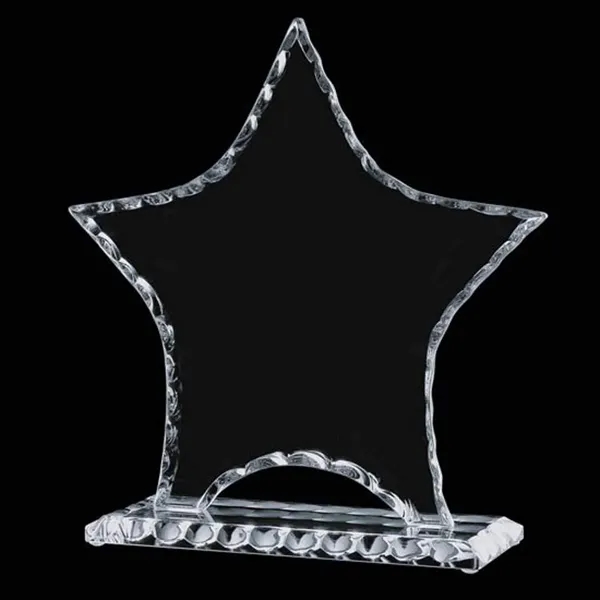 Jade star shaped chipped award with matching base.... from ASI 84592 St Regis Group / St Regis