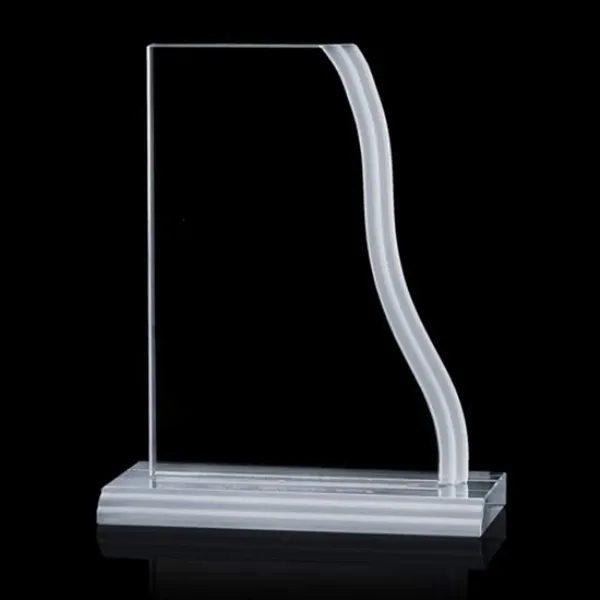 Jade award with stepped frosting on award and base.... from ASI 84592 St Regis Group / St Regis