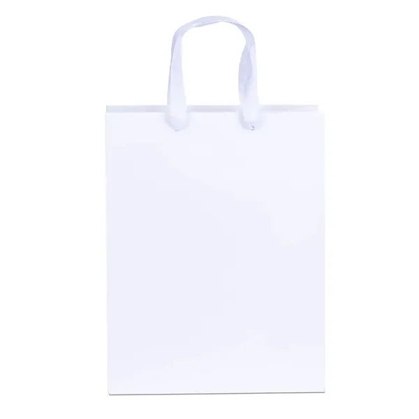 Matte Eurotote made with matte-laminated paper and ribbon handles measure 3/4"W... from ASI 37940 Bag Makers Inc