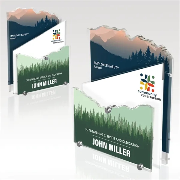 Acrylic award with three layers in a variety of sizes and... from ASI 93986 Visions/Awardcraft / Visions Awards