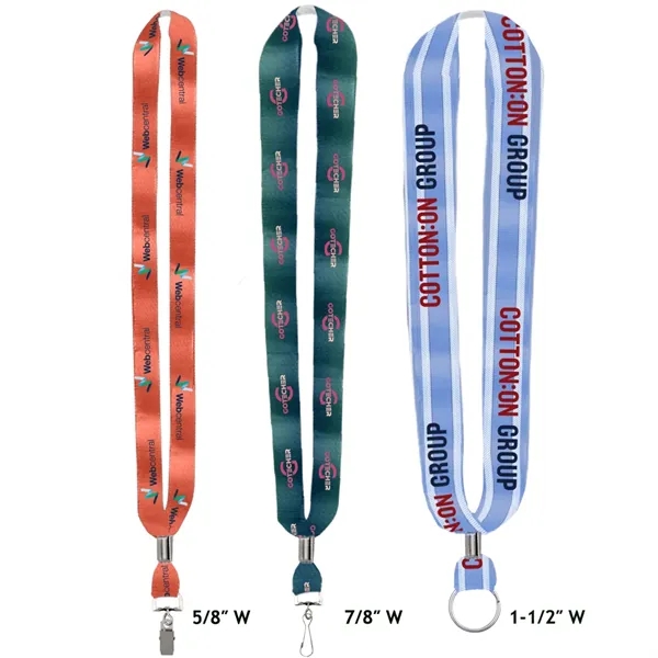 Made in the USA Ribbon Material Lanyards offer multiple widths and... from ASI 31517 Admart Products / Admart Line