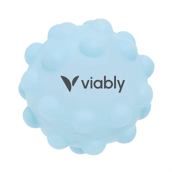 2.5" x 2.5" x 2.5" Push Pop silicone fidget ball with... from ASI 63549 Jornik Manufacturing Corp