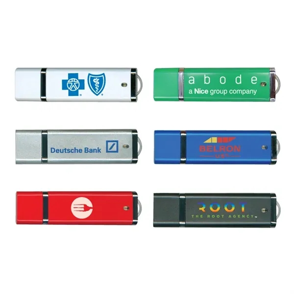 Rectangular USB flash drive with memory ranging from 1GB-32GB.... from ASI 57655 STOPNGO Line