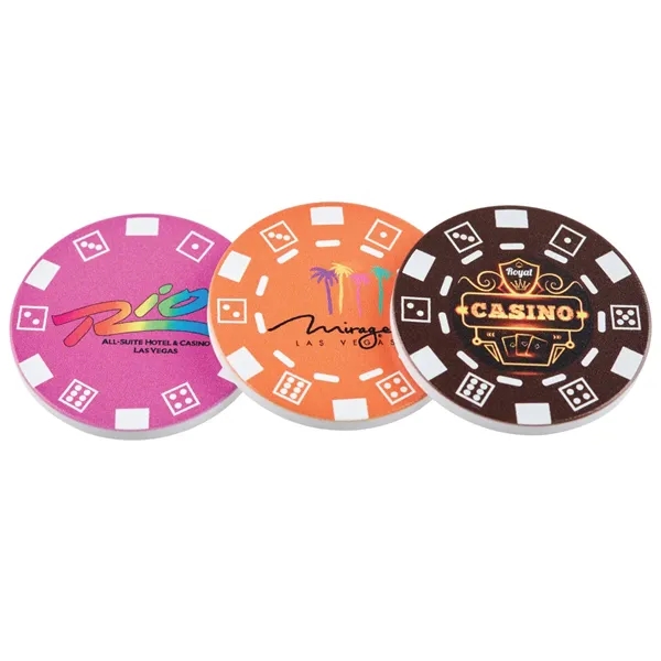 Professional poker chips made of durable ceramic composite.... from ASI 57655 STOPNGO Line
